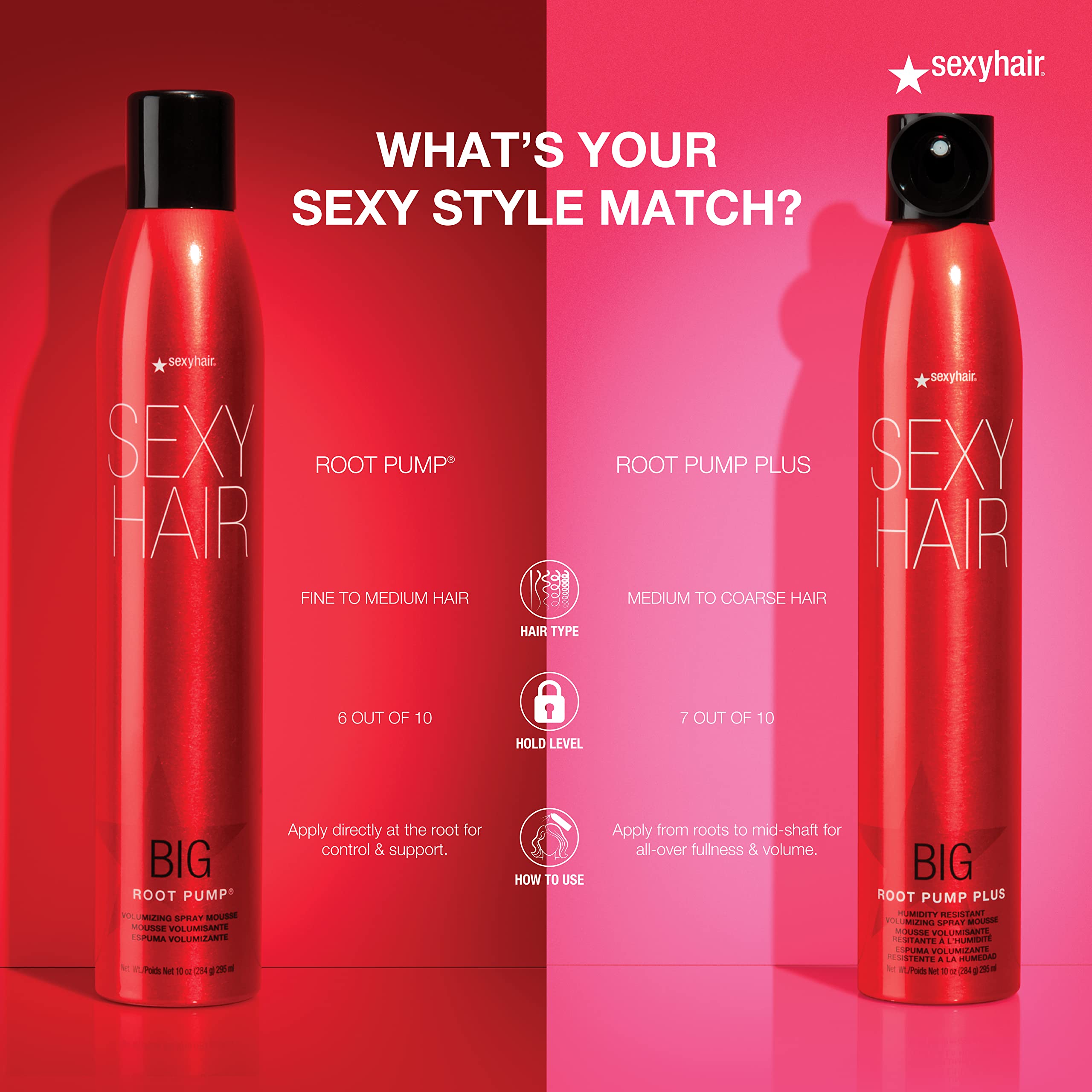 SexyHair Big Root Pump Plus Volumizing Spray Mousse | Volume with High Hold | Up to 72 Hour Humidity Resistance - Image 7