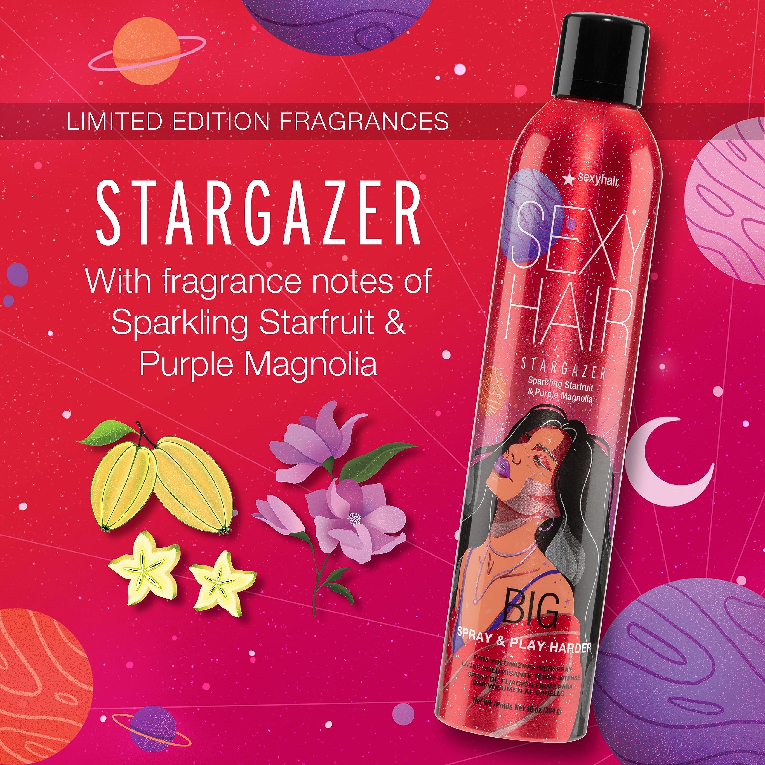 SexyHair Big Spray & Play Harder Firm Volumizing Hairspray | All Day Hold and Shine | Up to 72 Hour Humidity Resistance - Image 3
